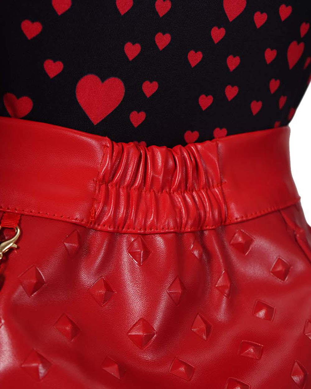 Red Heart-Themed 5-Piece Princess Costume Set