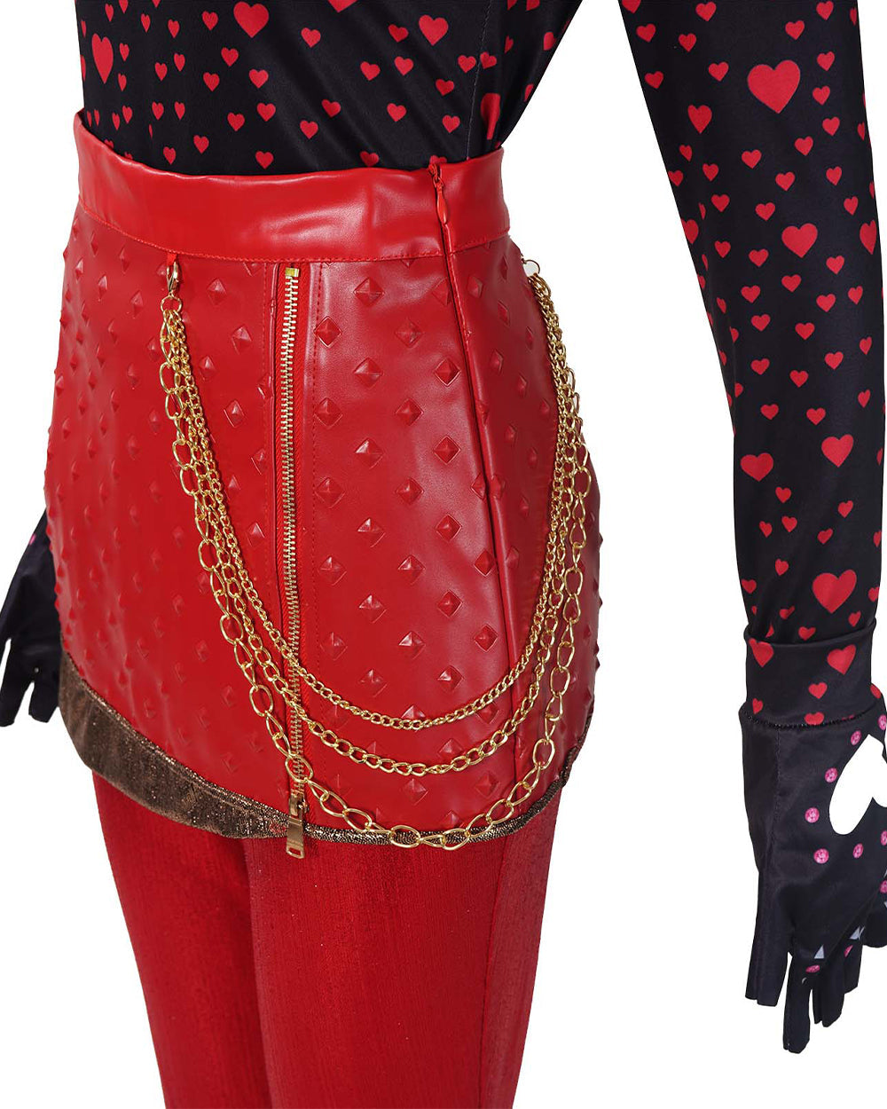 Red Heart-Themed 5-Piece Princess Costume Set