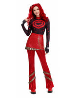 Red Heart-Themed 5-Piece Princess Costume Set
