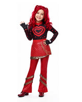 Red Heart-Themed 5-Piece Princess Costume Set