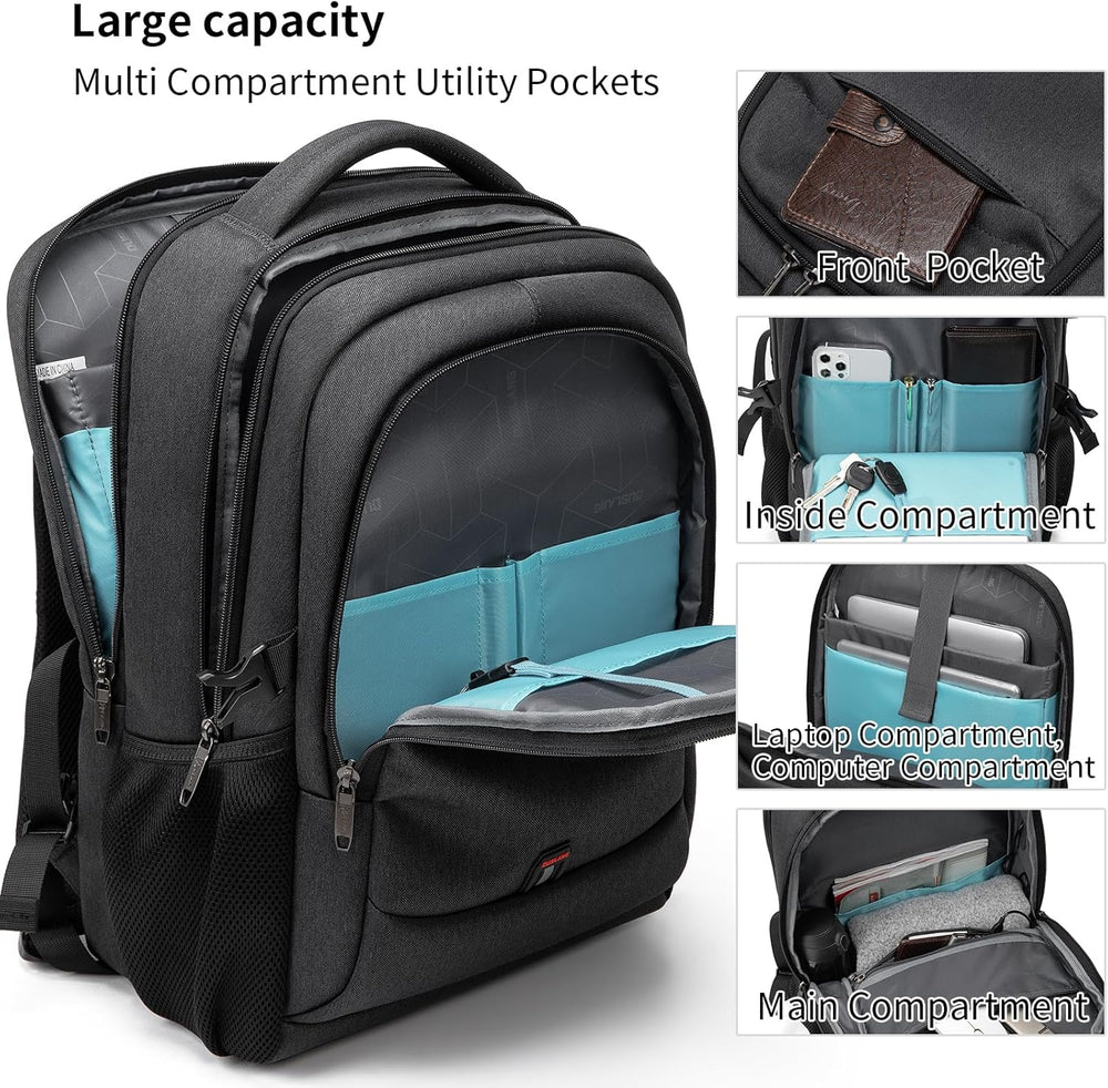 Anti-Theft Laptop Backpack – USB Charging Port, Hidden Pocket & Water-Resistant