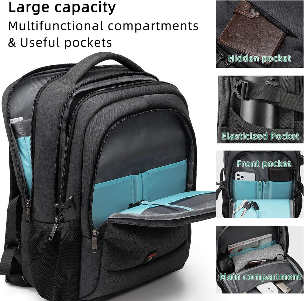 Anti-Theft Laptop Backpack – USB Charging Port, Hidden Pocket & Water-Resistant