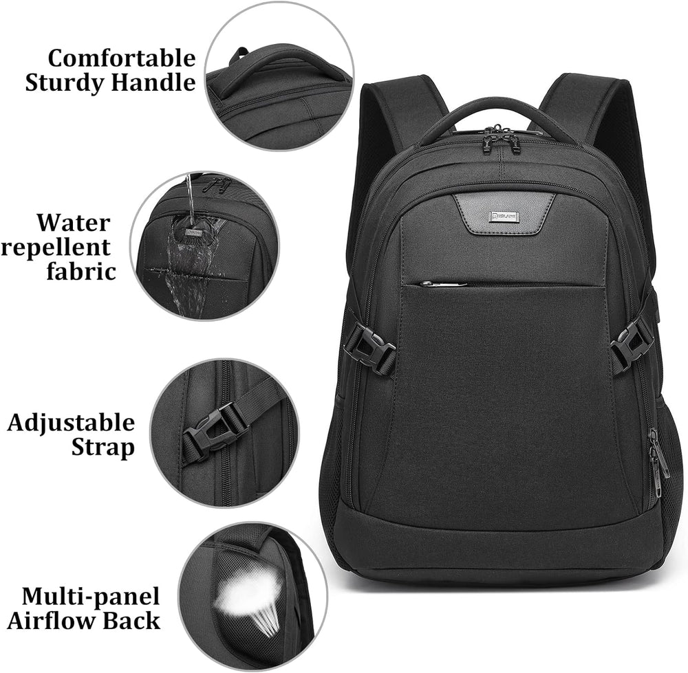 Anti-Theft Laptop Backpack – USB Charging Port, Hidden Pocket & Water-Resistant