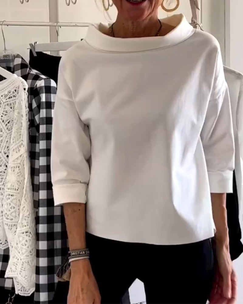 Women's Relaxed-Fit Turtleneck Top - Joanne