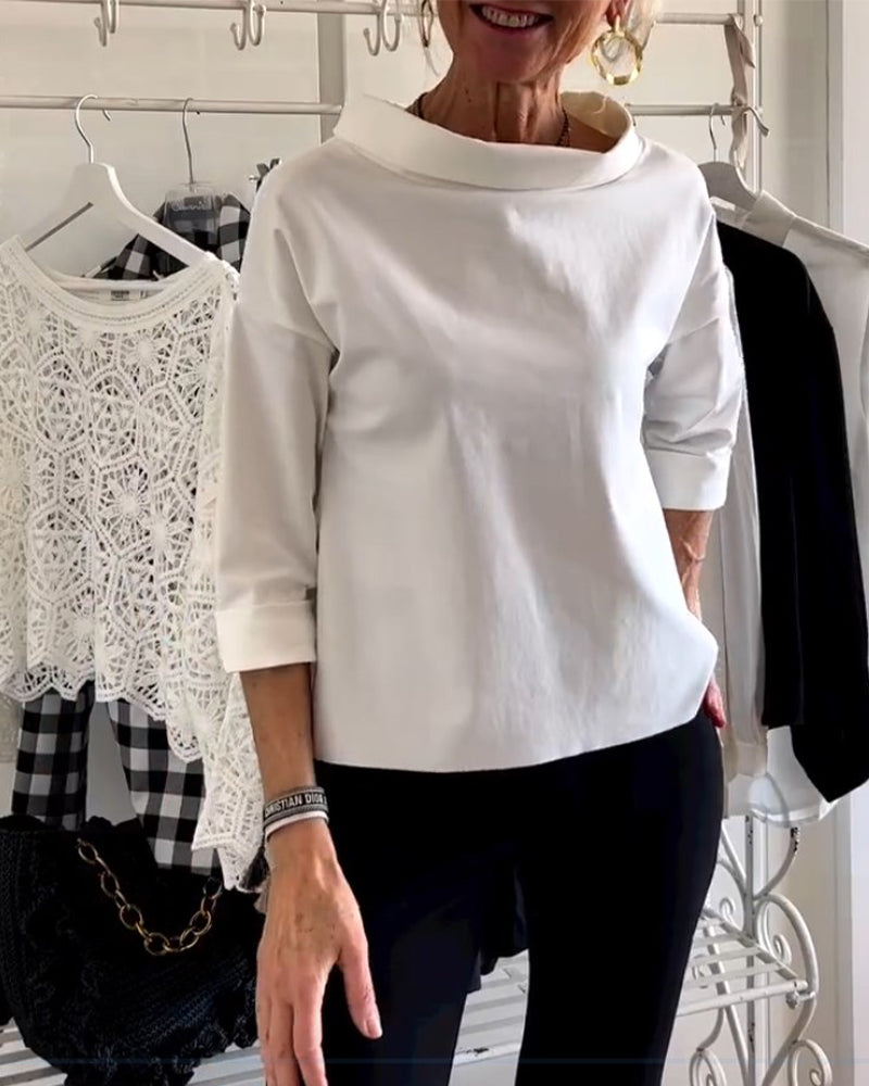 Women's Relaxed-Fit Turtleneck Top - Joanne