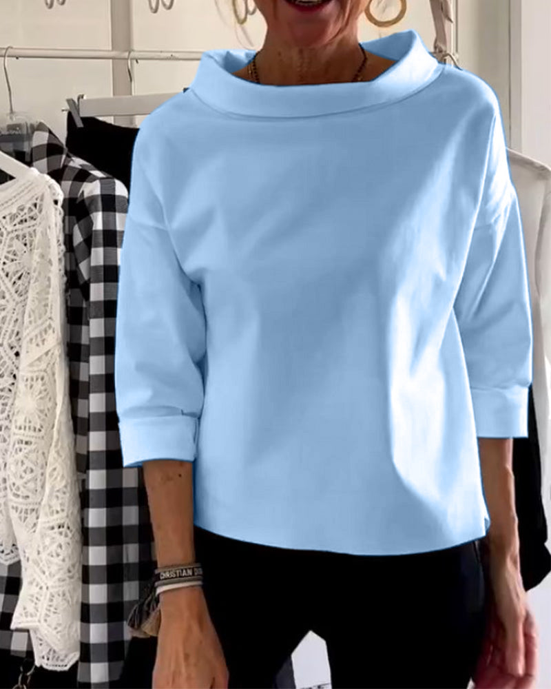 Women's Relaxed-Fit Turtleneck Top - Joanne