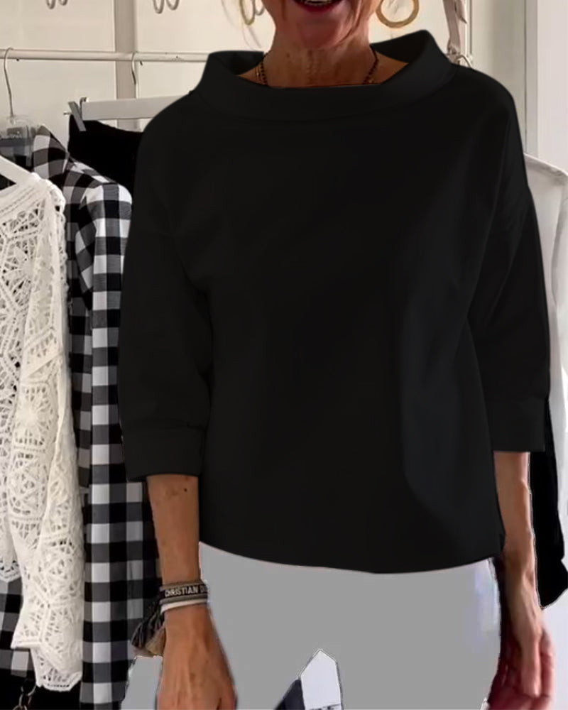 Women's Relaxed-Fit Turtleneck Top - Joanne