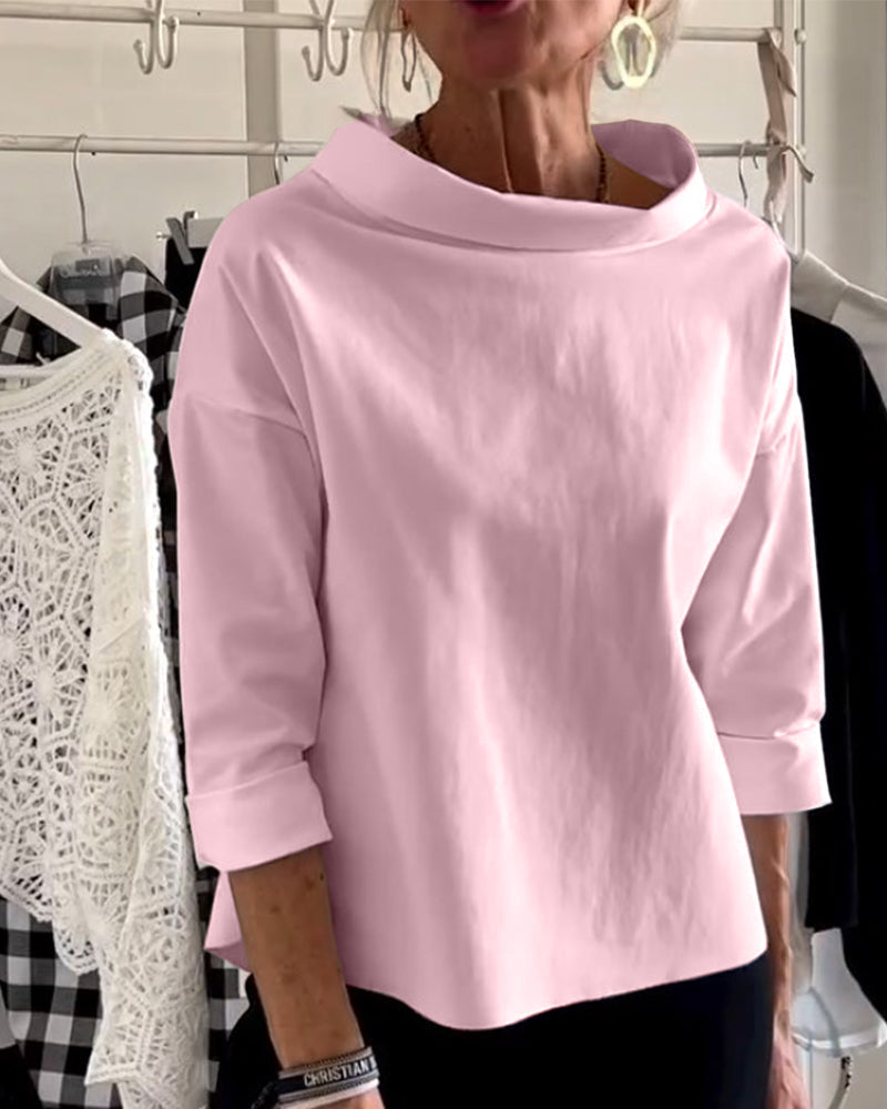 Women's Relaxed-Fit Turtleneck Top - Joanne