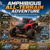 Remote Control Monster Truck Amphibious All Terrain Adventure