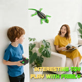 Kids Toy Lizard Remote Control Wall Climbing Robot LED Gecko