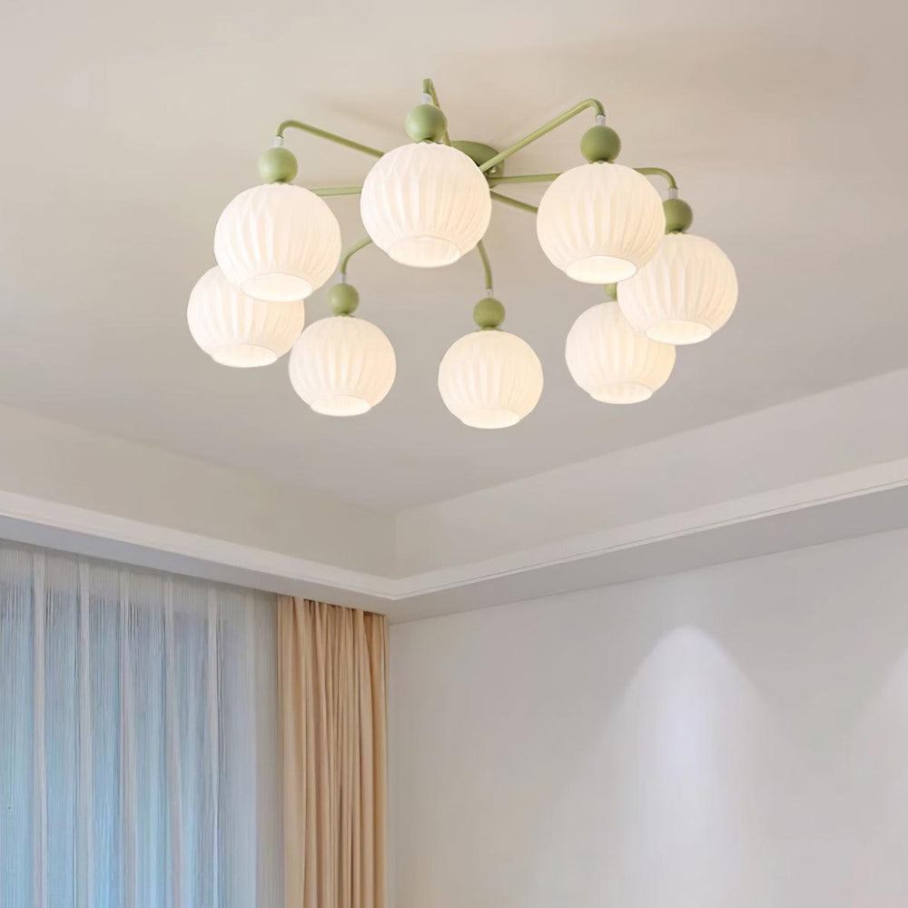 Multi-Light Glass Pendant Ceiling Fixture