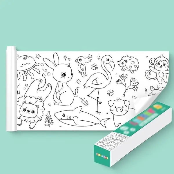 Enhanced Product Title: "Riesen-Malrolle – Kreativer Malspaß für Kinder ohne Wandverschmutzung | Ideal für drinnen & draußen" 

This title includes keywords that enhance searchability while clearly conveying the product's benefits and target audience.