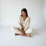 Cable Knit Cardigan With Button Placket - Naomi