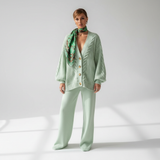 Cable Knit Cardigan With Button Placket - Naomi
