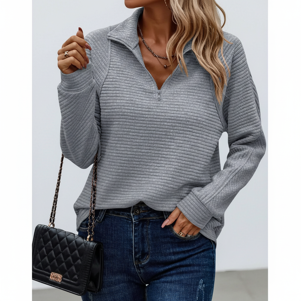 Ribbed Structure Sweater - Antonia
