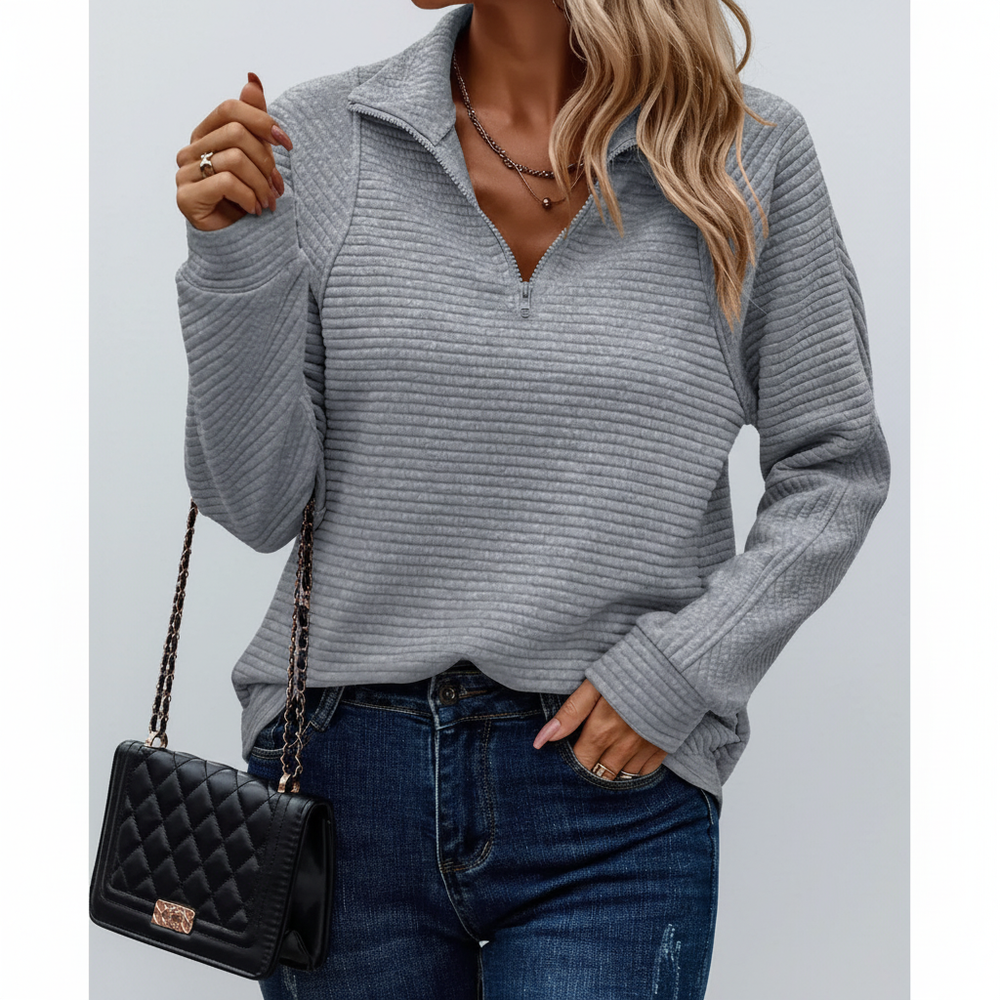 Ribbed Structure Sweater - Antonia