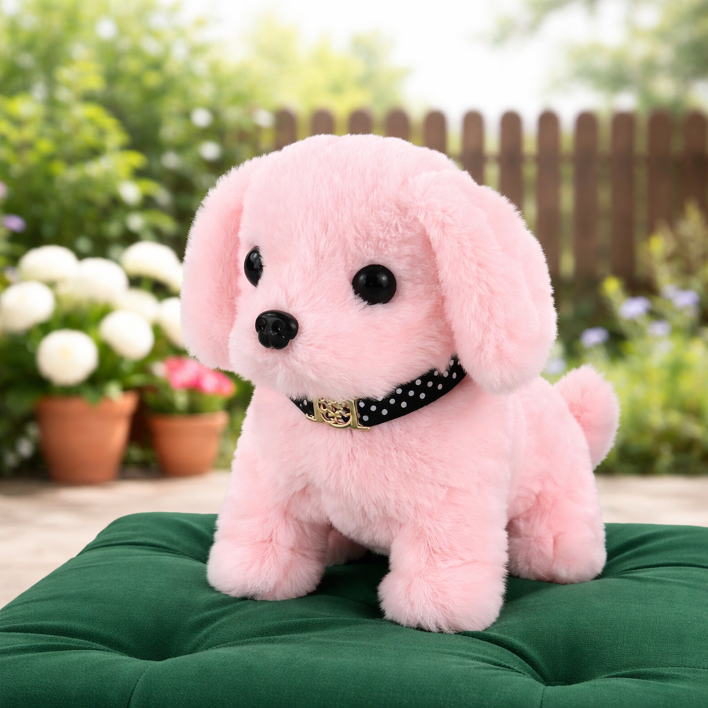 Interactive Robot Dog Toy – Plush Puppy Design, Realistic Walking & Pet Companion