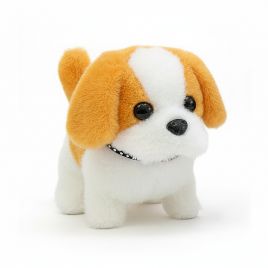 Robot Dog Toy – Interactive Plush Puppy, Motion Activated & Barking Sound