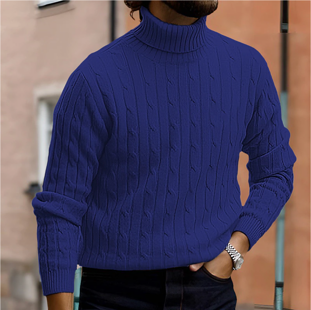 Calvin - Men's Turtleneck Sweater