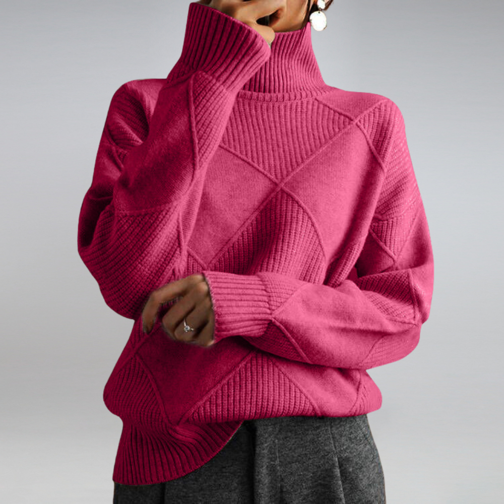 Women's Turtleneck Sweater – Relaxed Fit
