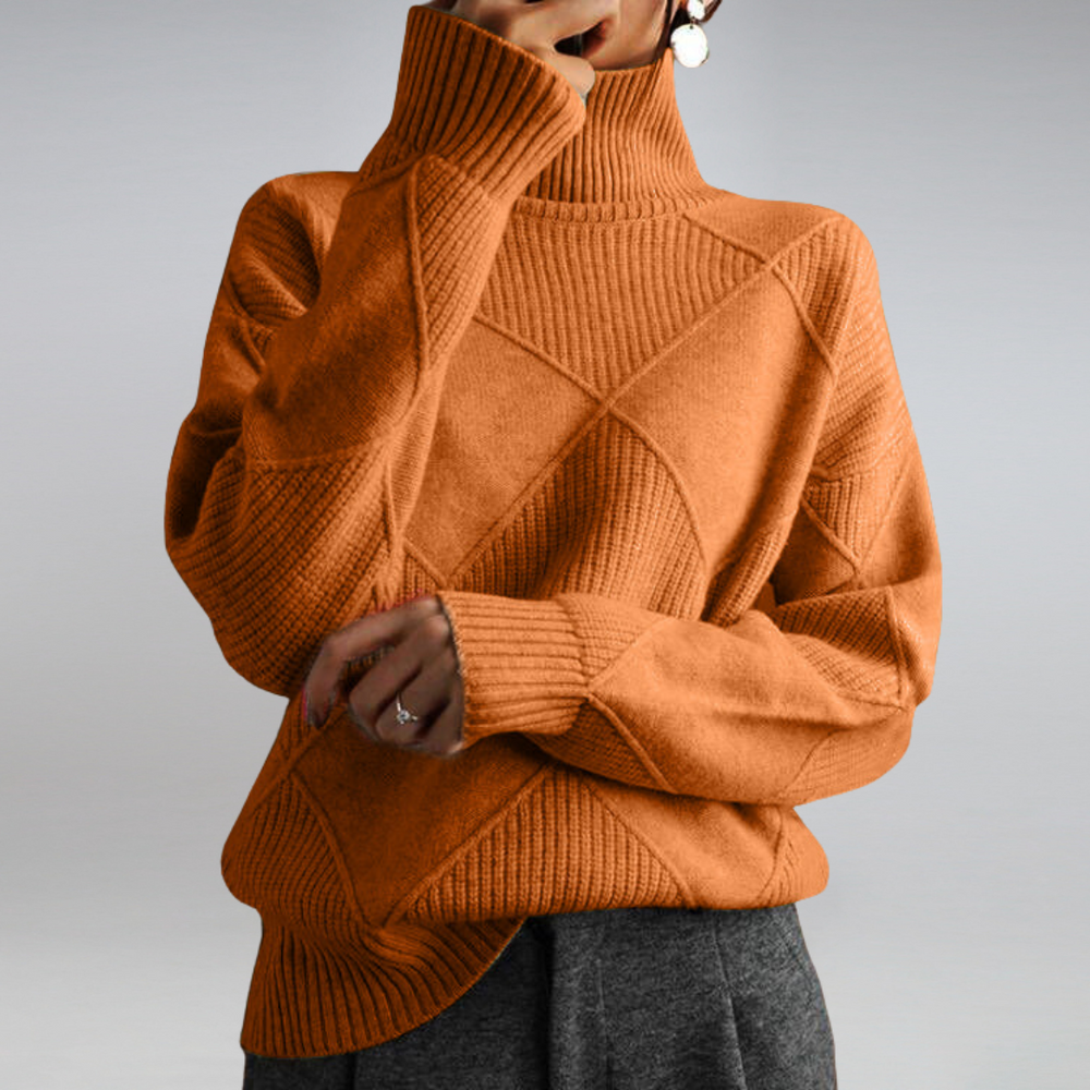 Women's Turtleneck Sweater – Relaxed Fit