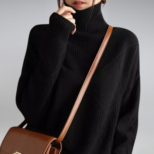 Women's Turtleneck Sweater – Relaxed Fit