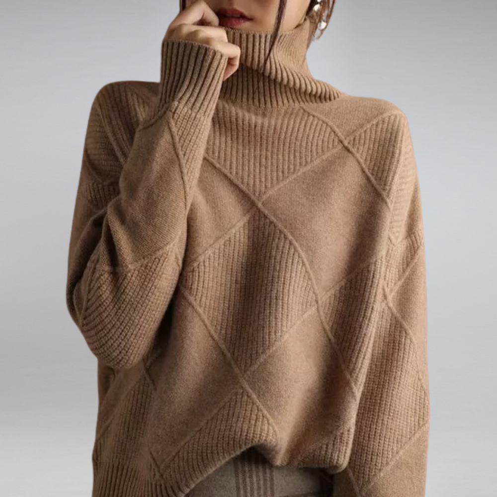 Women's Turtleneck Sweater – Relaxed Fit