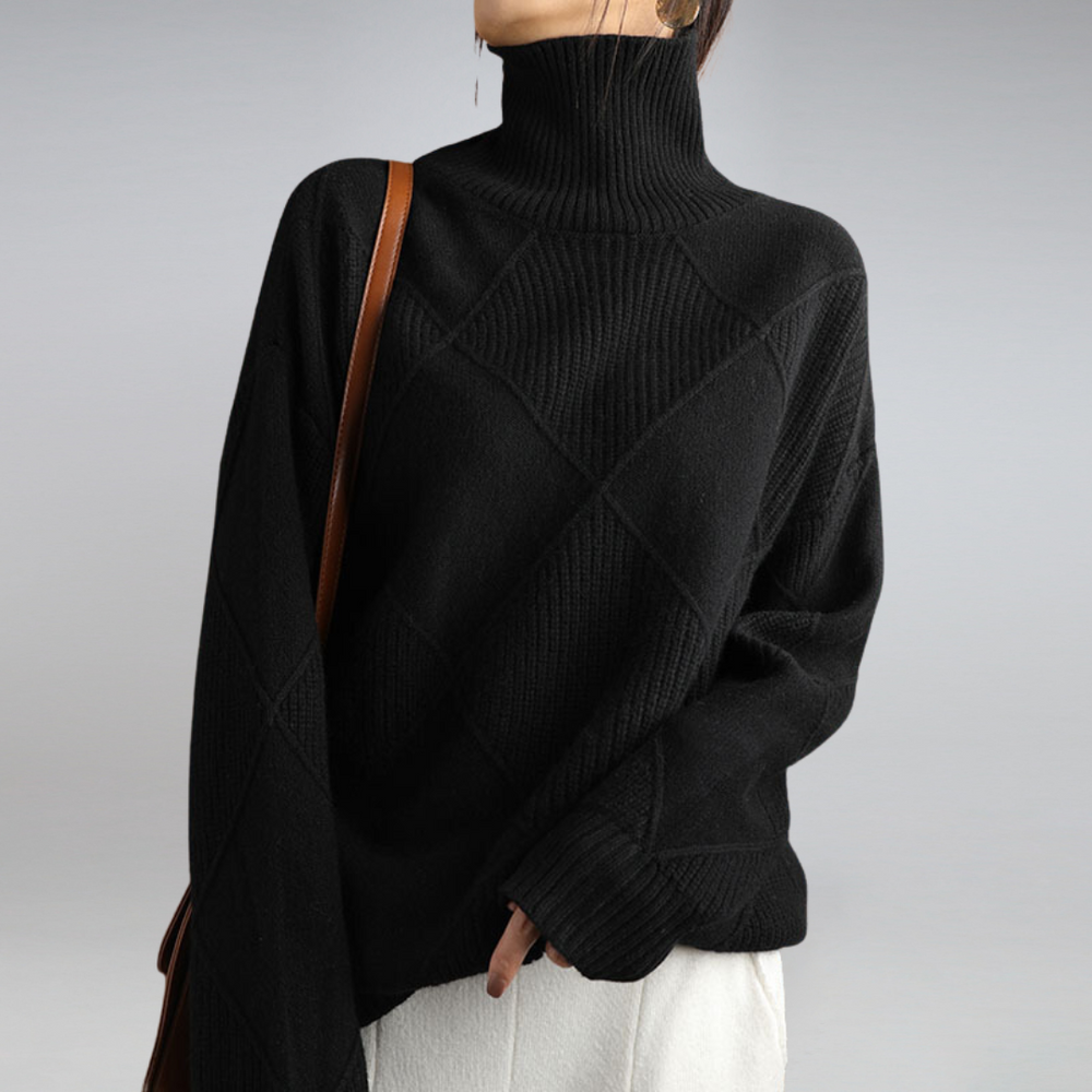 Women's Turtleneck Sweater – Relaxed Fit