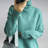 Women's Turtleneck Sweater – Relaxed Fit