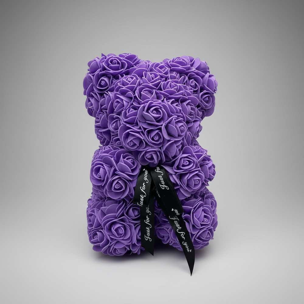 Rose Bear Mothers Day Gift Artificial Flower Teddy Decoration