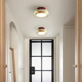 June Retro Glass Flush Mount Ceiling Light | LED Indoor Lamp