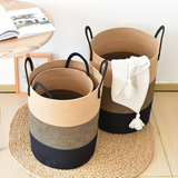 Optimized Product Title: "Runder Baumwoll-Wäschekorb – Geräumig, Stilvoll & Ordentlich – Perfekt für Ihr Zuhause" 

This title includes relevant keywords while emphasizing the product's features and benefits, making it more appealing for Google Shopping.