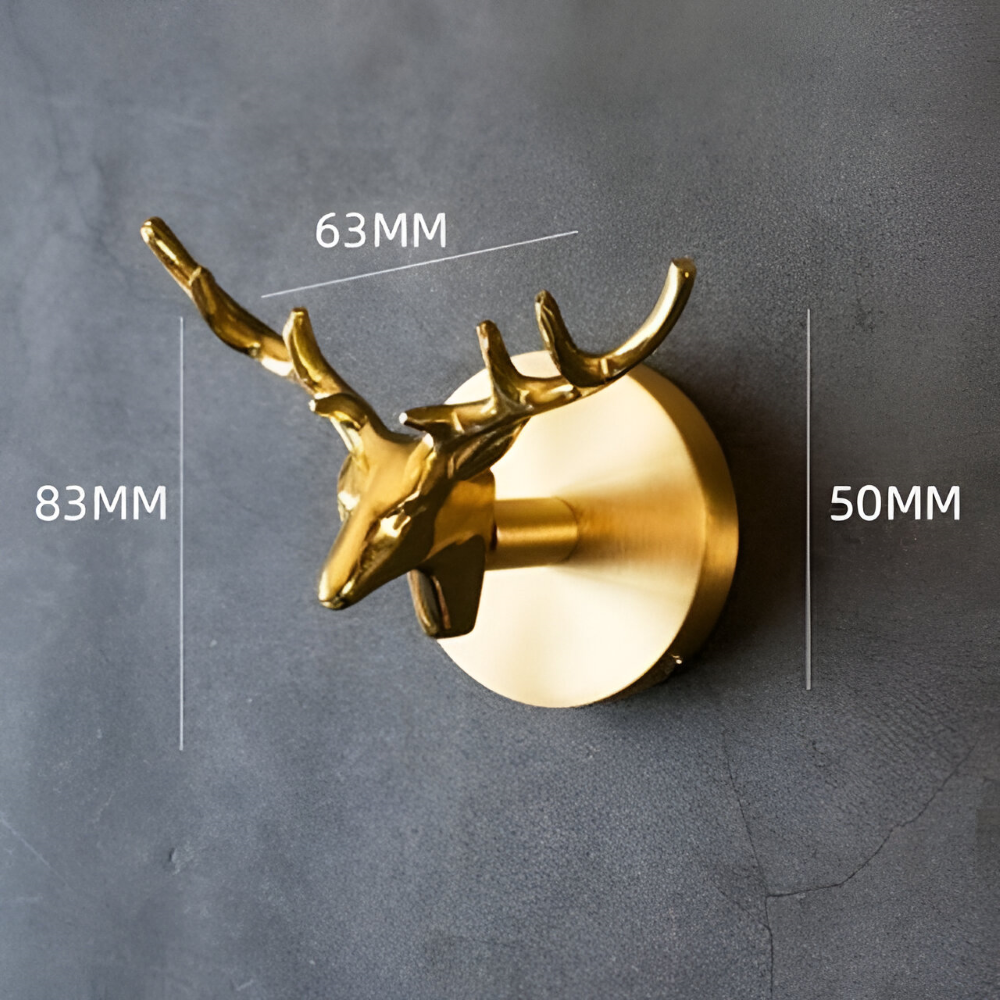Enhanced Product Title: "Elegante Tier-Wandhaken mit Goldfinish – Stilvolle Aufbewahrungslösung für Ihr Zuhause" 

This title includes keywords that may improve search visibility and provides a clearer description of the product's purpose and appeal.