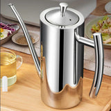 Stainless Steel Oil Dispenser Bottle – 18/8 Steel, Drip-Free Spout, 500/700/1000ml