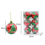 Elegant Snowflake Christmas Bauble Set – Red, White and Gold Ornaments