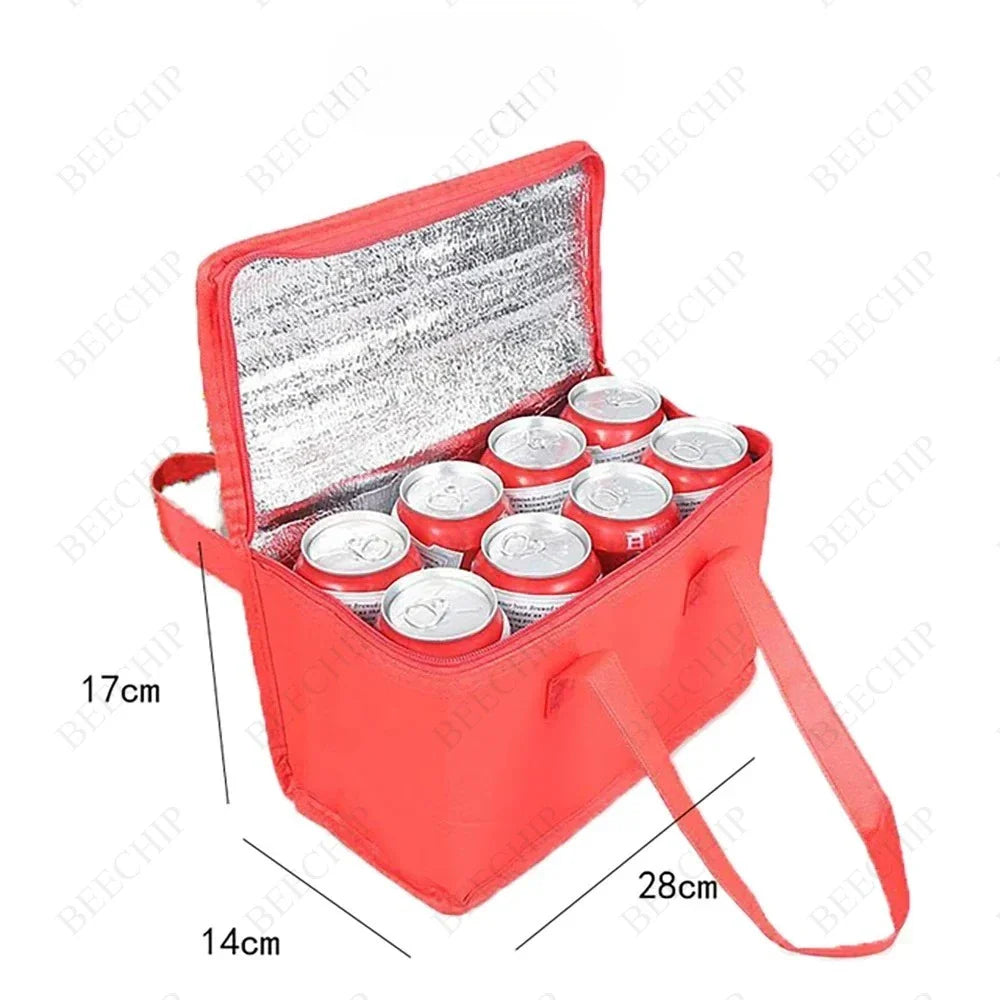 Foldable Insulated Cooler Bag – 600D Polyester, Foil Lining & 2 Sizes