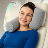 Bendable Memory Foam Travel Pillow – Neck & Chin Support, Washable Cover
