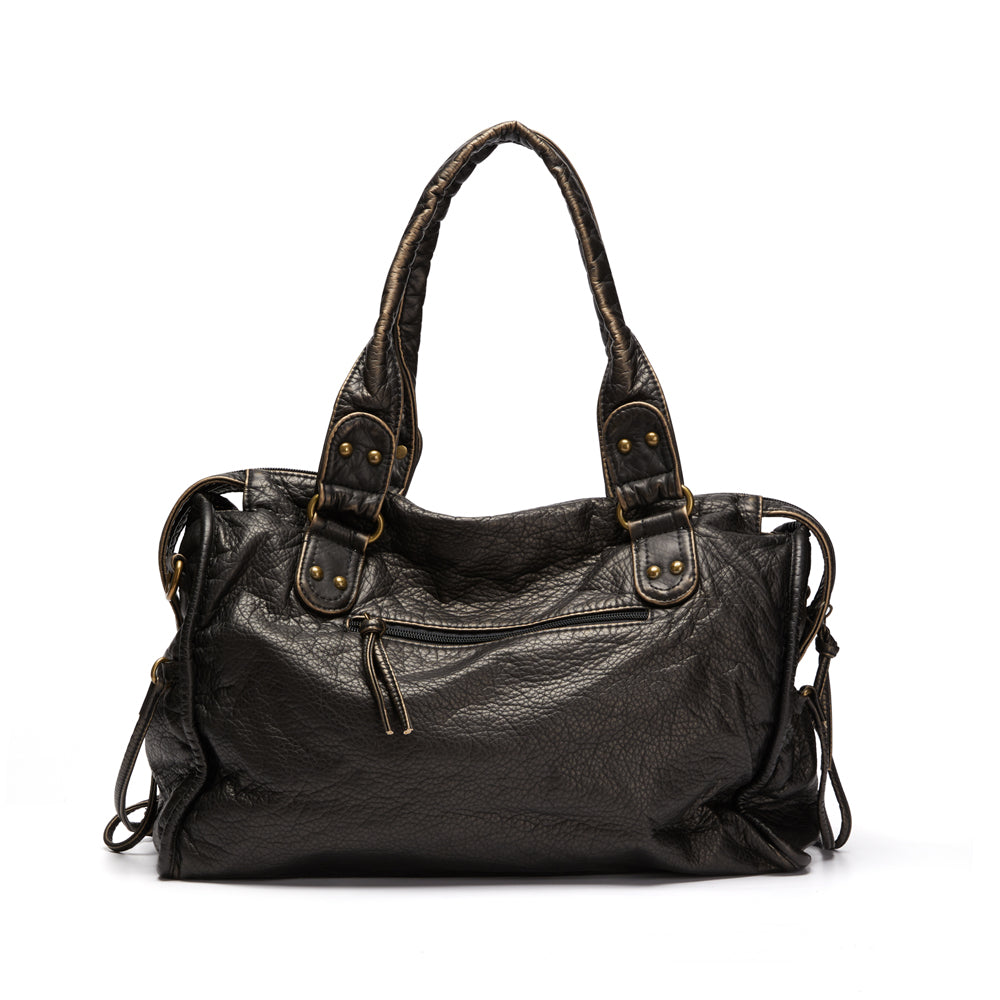 Enhanced Product Title: "Vintage-Waschung PU-Leder Handtasche in Schwarz – Stilvolle Damen-Tasche für Alltag und Abend"

This optimized title includes relevant keywords while maintaining clarity and appeal for potential buyers.