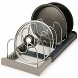 Optimized Product Title: **Verstellbarer Pfannen- und Deckelhalter – Platzsparend für Schubladen & Schränke – Ideal für die Küche** 

This title includes relevant keywords while emphasizing the product's features and benefits, making it more appealing for