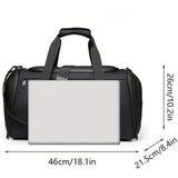 Men's Travel Duffel Bag – Water-Resistant, Multi-Pocket & Detachable Strap