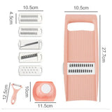 Multifunctional Vegetable Slicer – Stainless Steel Blades, Julienne & Ergonomic Grip