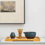 Handcrafted Japanese Matcha Bowl Green Standard Size Ceramic
