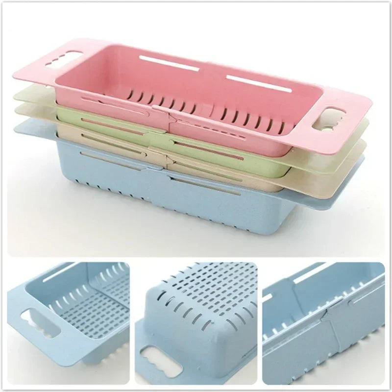 Expandable Dish Drying Rack – Auto-Drain, Adjustable & Over-Sink Design