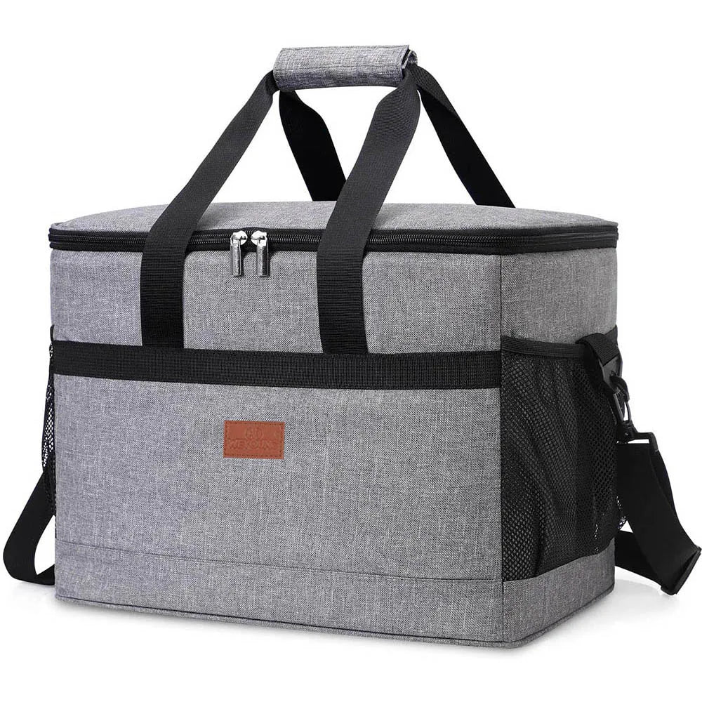 Foldable Insulated Cooler Bag – 35L, Shoulder Strap & Mesh Pocket