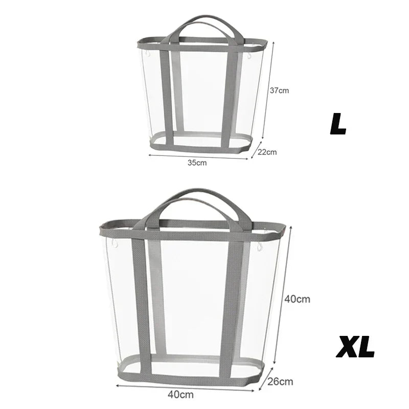 Foldable Mesh Laundry Hamper – Breathable, Carry Handles & Collapsible