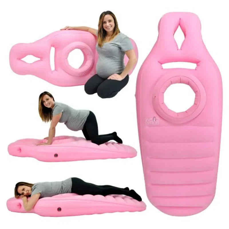 Aufblasbares Schwangerschaftskissen mit Yogamatte-Funktion