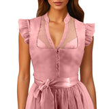 Dirndl Blouse with Flounce Sleeves – Leni Oktoberfest 2025