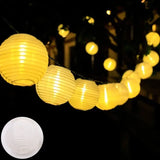 Solar LED Lantern String Lights – IP65 Waterproof, 8 Modes & Warm White