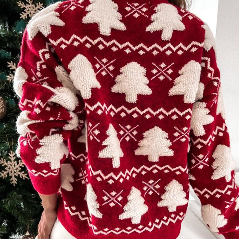 Enhanced Product Title: "Katy's Sweater | Festive Women's Christmas Sweater with Christmas Tree Design" 

This title is optimized for clarity and includes relevant keywords that potential customers might search for.