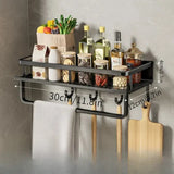 MetroRack – Modern Black Kitchen Wall Shelf